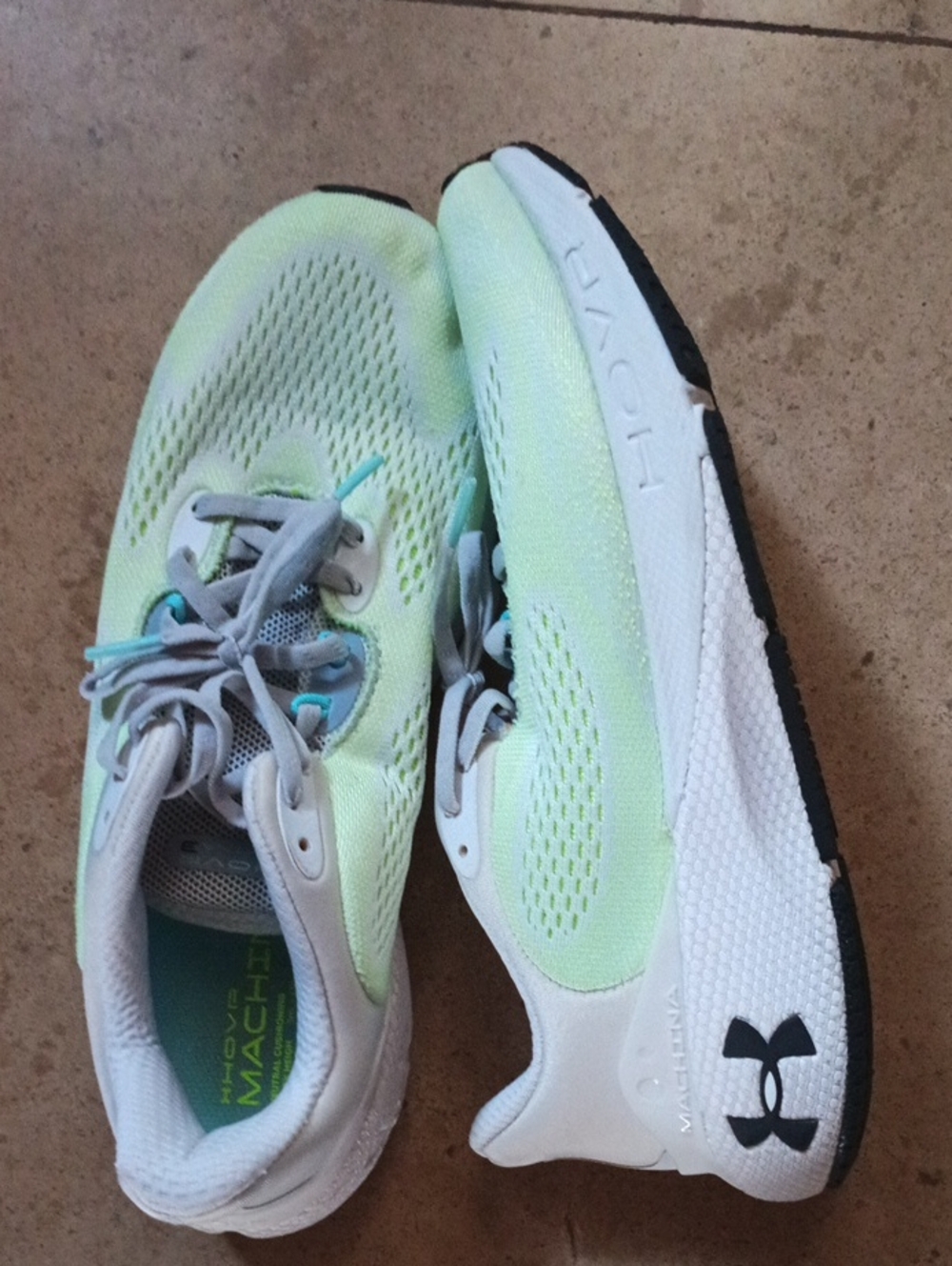 Under Armour Women’s Machina Running Shoes - Pale Green & White